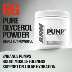 Mezcla de RAW Pump2 en un vaso agitándose con pre-entreno para mejorar la hidratación muscular