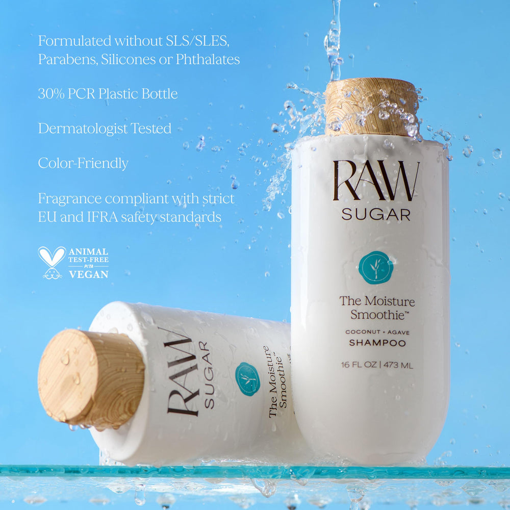 Raw Sugar comparación de tamaño 473 ml para referencia visual clara