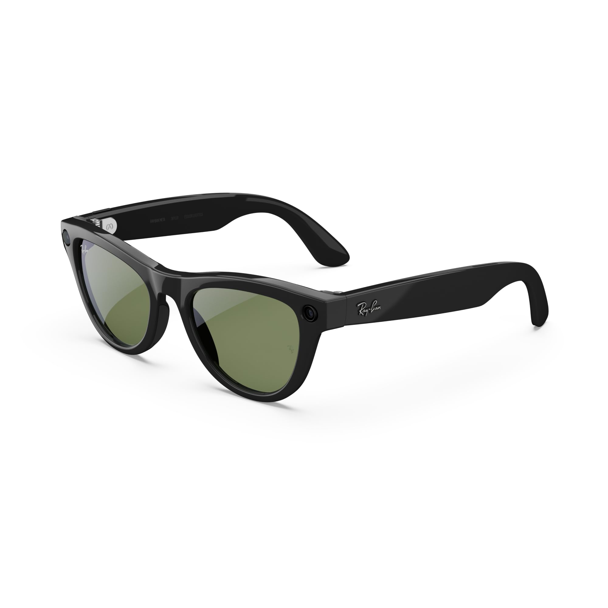 Ray‑Ban Meta Skyler frontal Shiny Black mostrando diseño clásico y comodidad