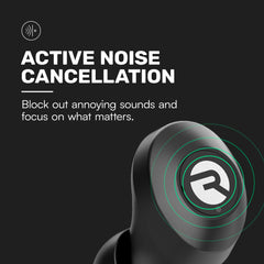 Raycon auriculares en uso por deportista con ajuste seguro y resistencia