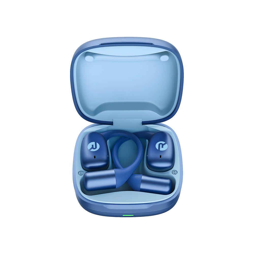 Raycon detalle del gancho y textura, ajuste seguro y ultraligero