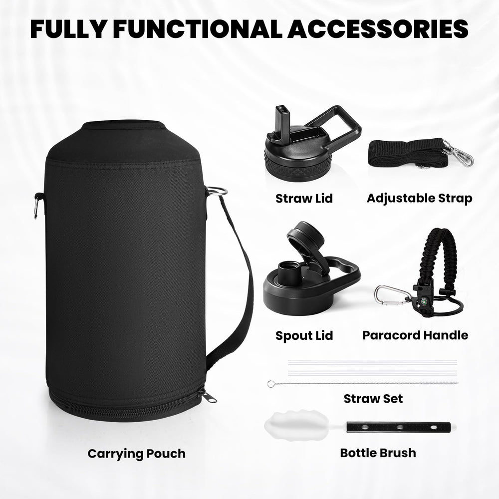 RAYMYLO conjunto completo con funda, cepillos, tapas y paracord incluidos