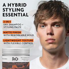 R+Co Badlands aplicado en manos demostrando uso y control de producto