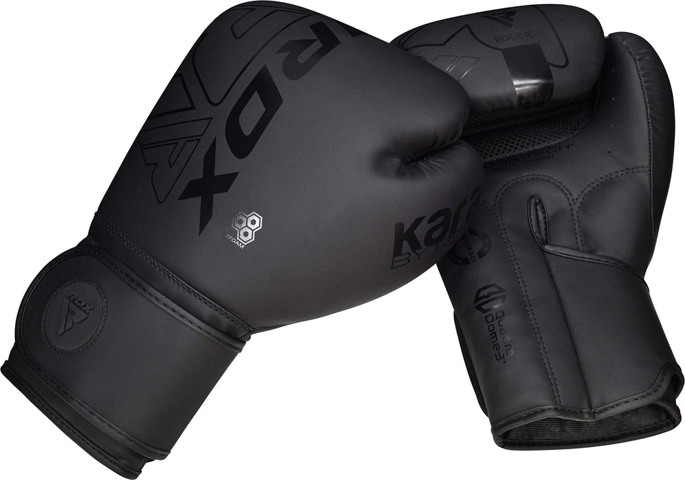 Comparativa RDX de tallas 8 a 18 oz mostrando escala y opciones