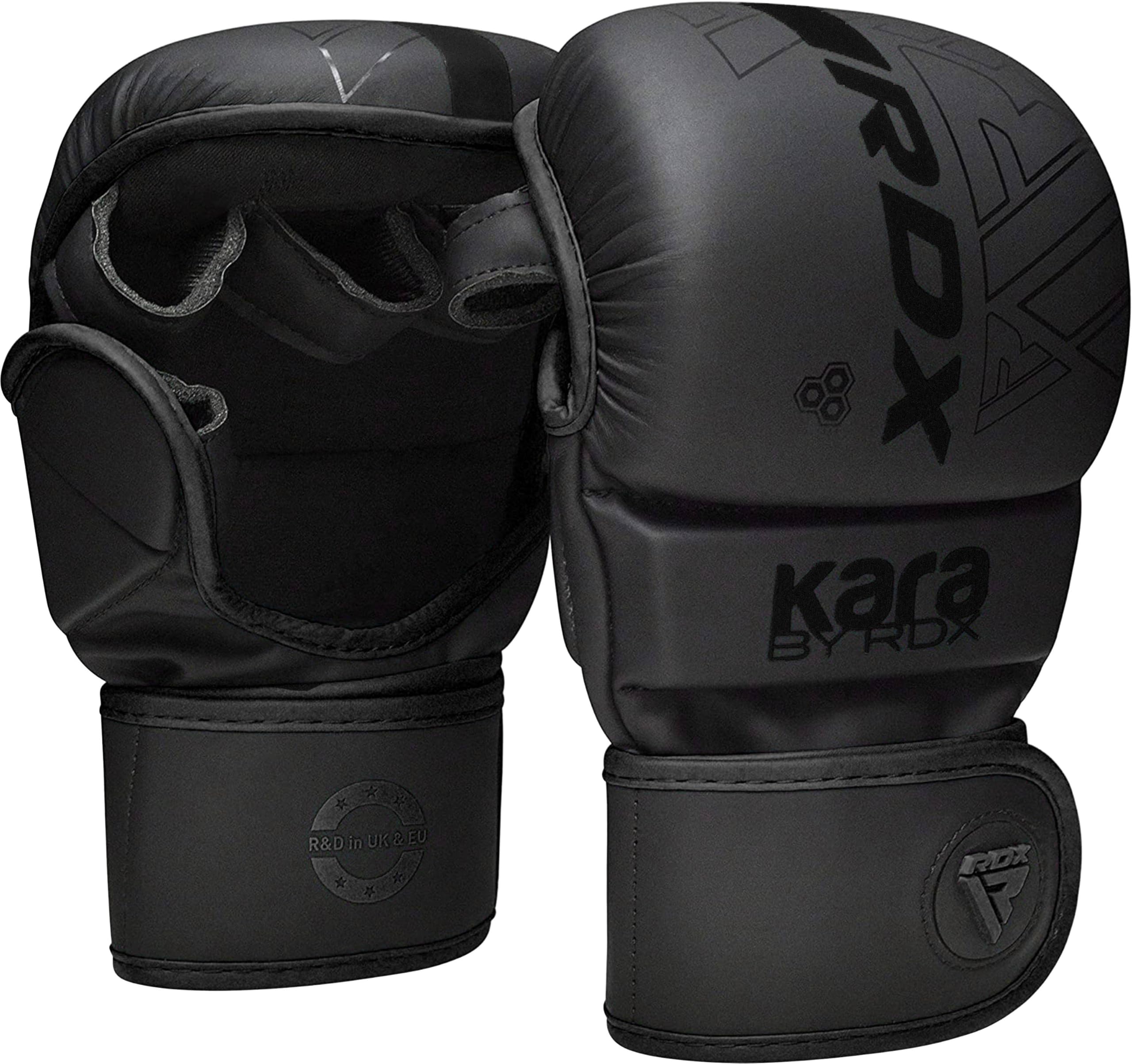 RDX guantes MMA vista frontal con agarre mejorado