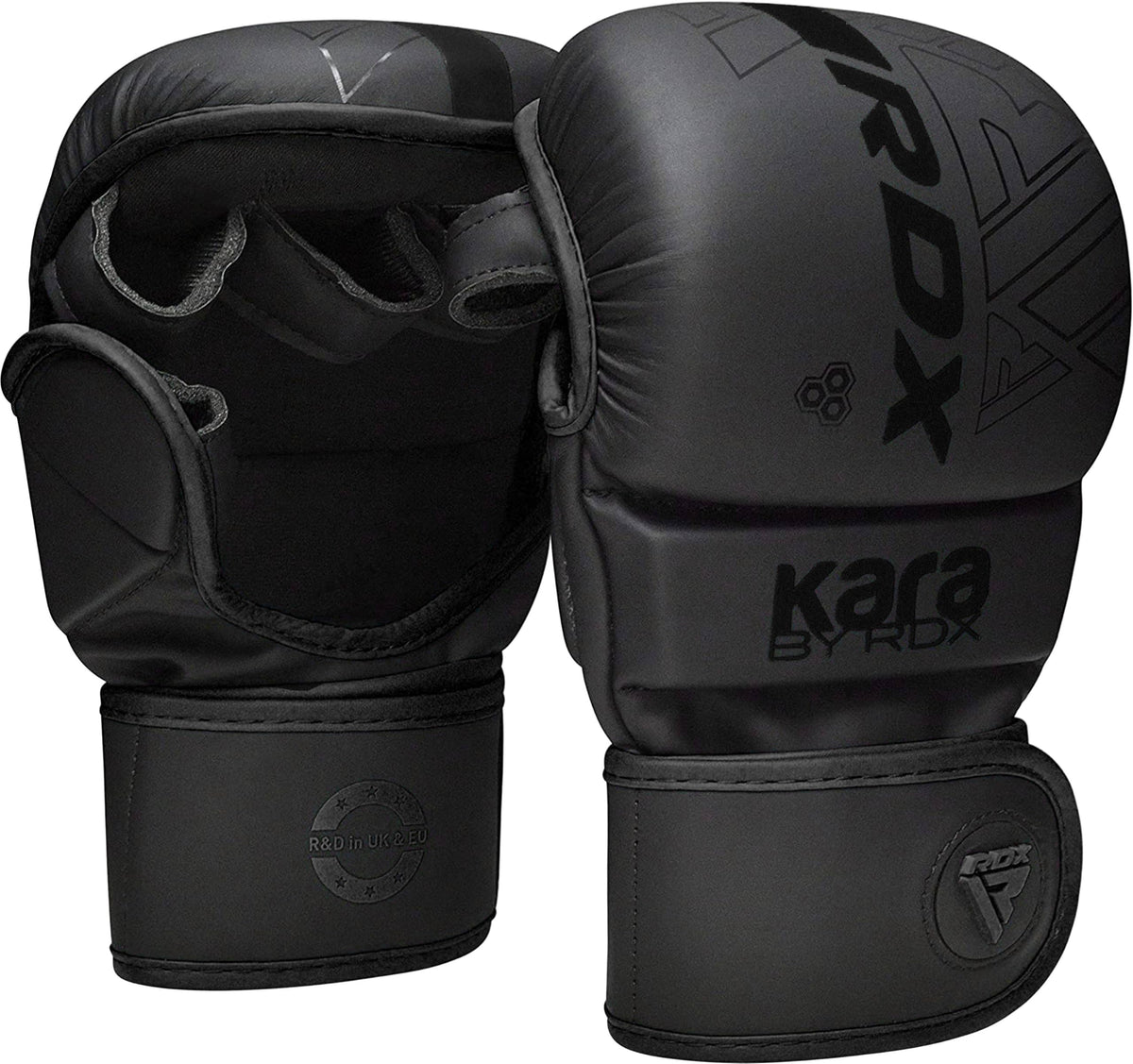 RDX guantes MMA vista frontal con agarre mejorado