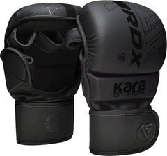 RDX guantes MMA vista frontal con agarre mejorado
