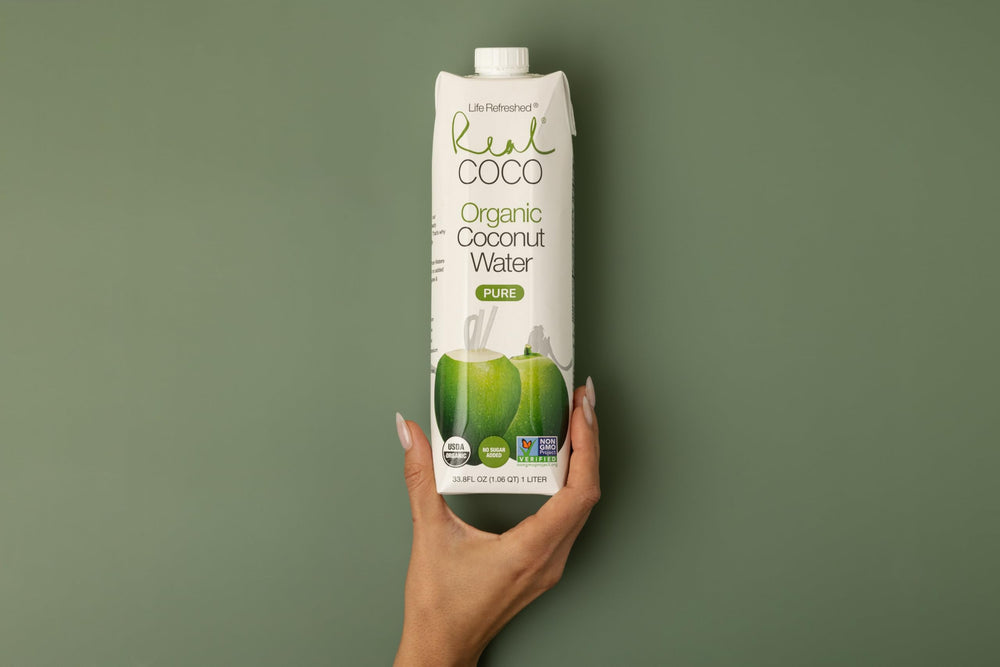 Real Coco etiqueta nutricional visible, transparencia en ingredientes
