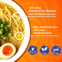 Real Naturals primer plano de textura de fideos de arroz integral horneados