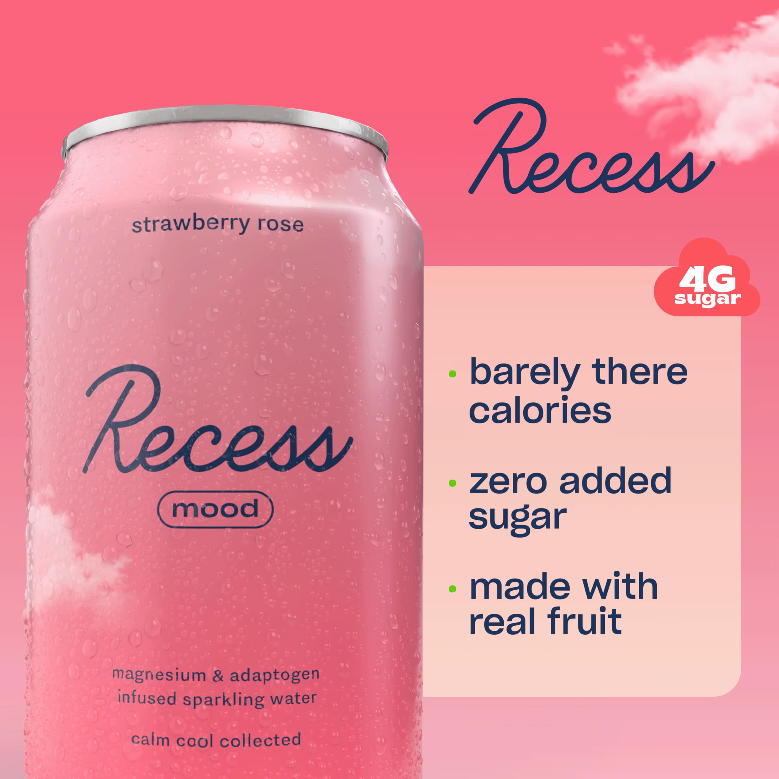 Recess burbujeo en primer plano destacando textura refrescante