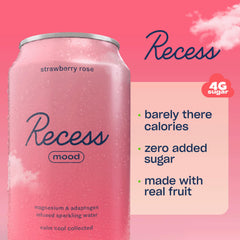 Recess burbujeo en primer plano destacando textura refrescante