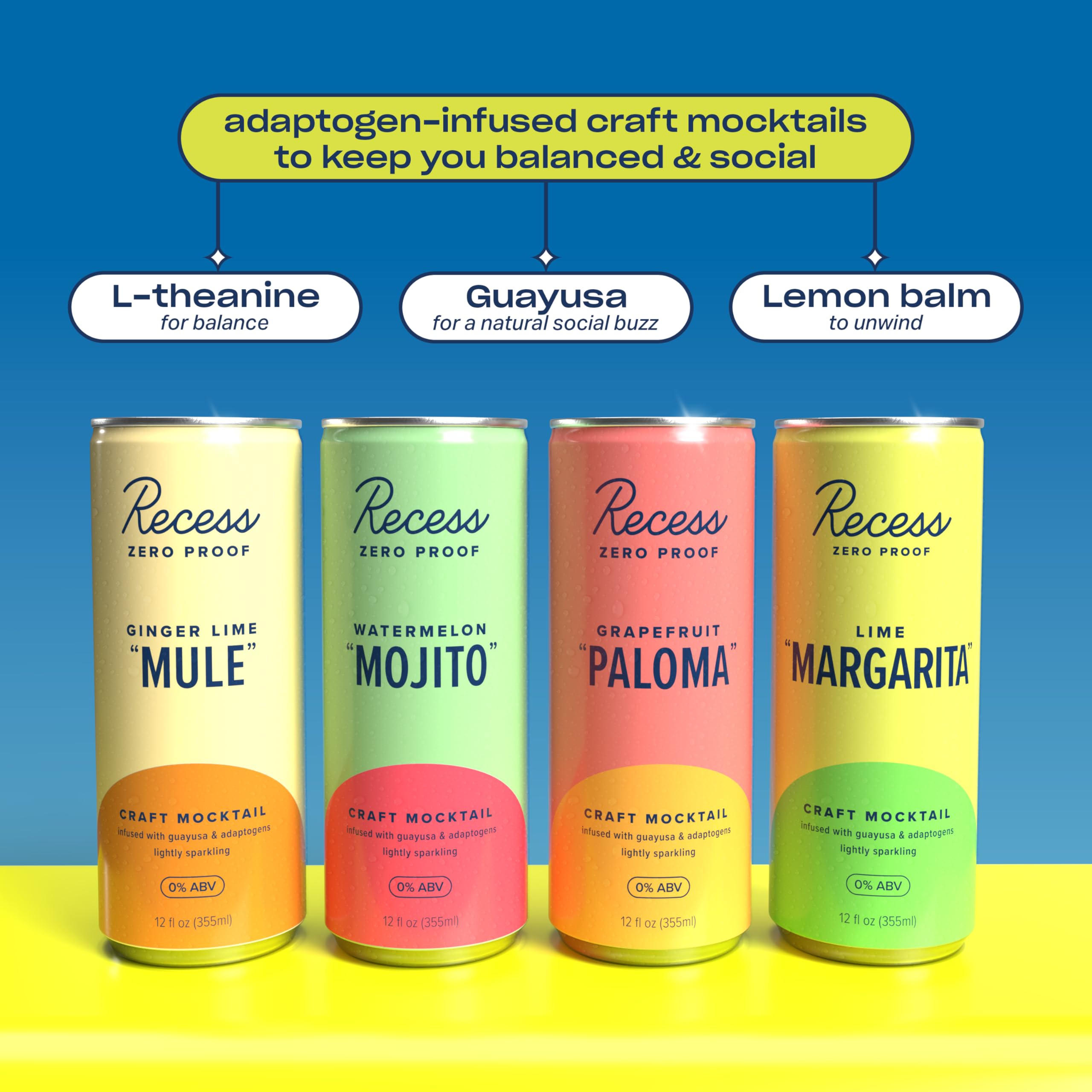 Recess detalle de lata con textura y etiqueta, realzando ingredientes naturales