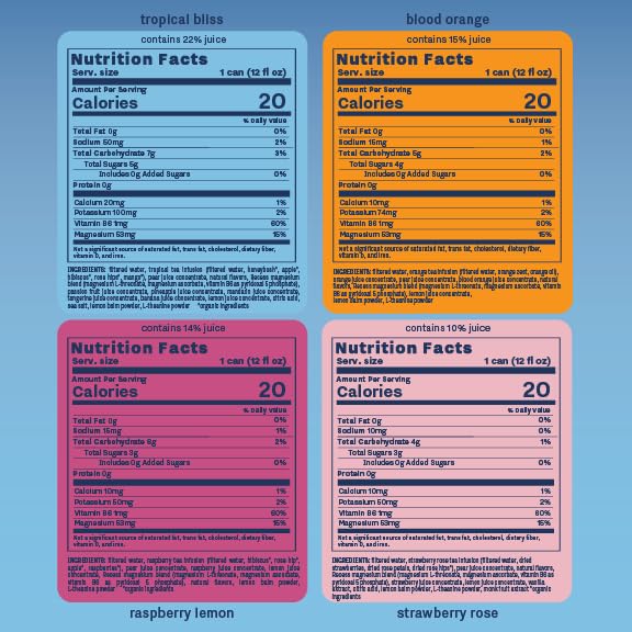 Recess lata abierta acompañada de frutas reales que enfatizan ingredientes naturales