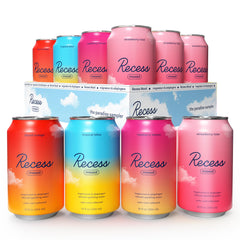 Recess pack frontal Paradise Variety con cuatro sabores visibles y presentación clara
