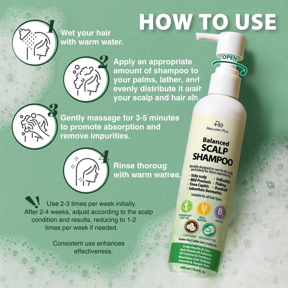 Recuren Plus junto a regla mostrando tamaño 8.8 fl.oz para referencia