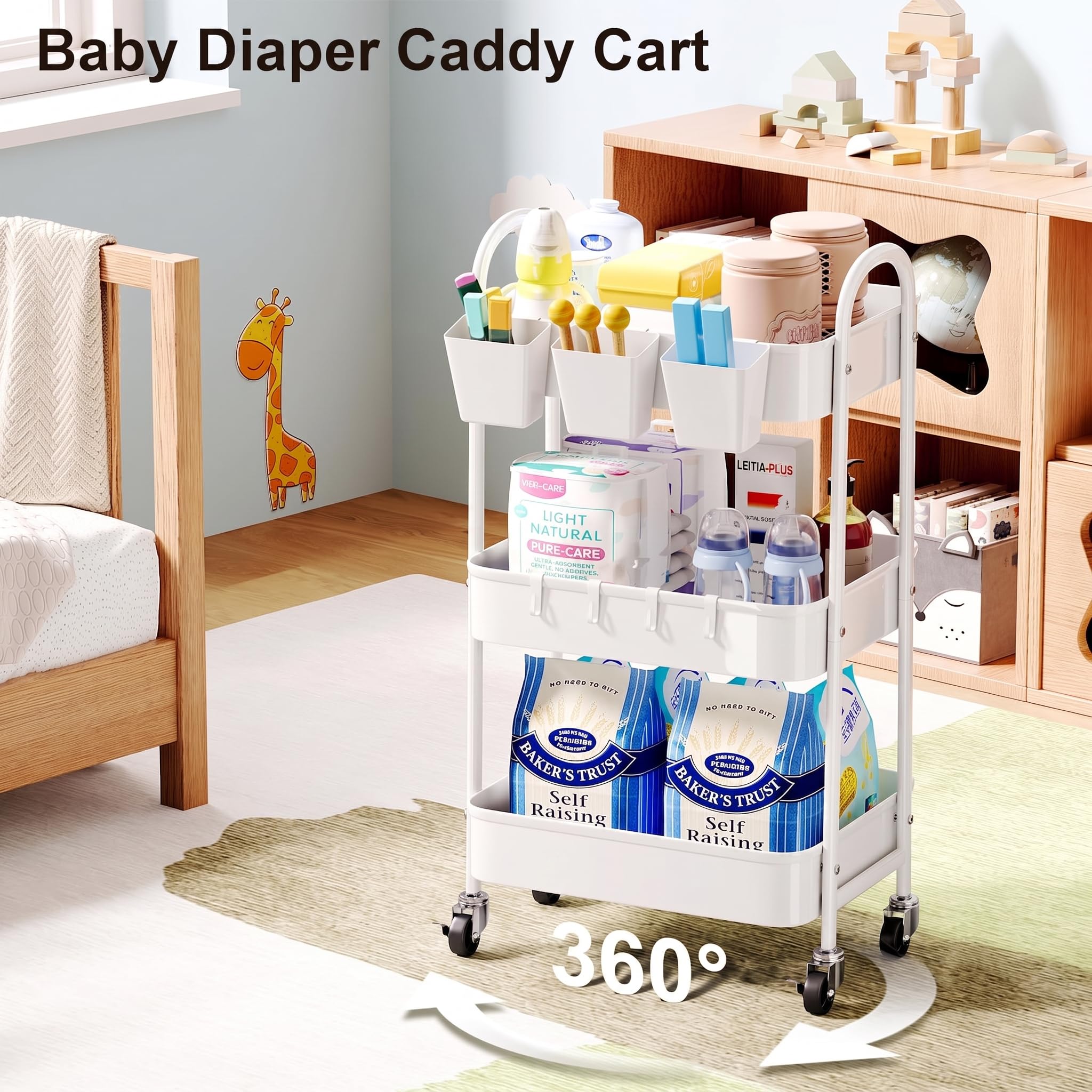 Recximi asa ergonómica para empujar el carrito con comodidad