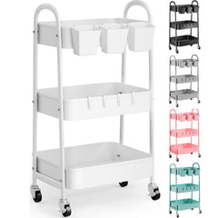 Recximi carrito frontal mostrando tres niveles y orden práctico