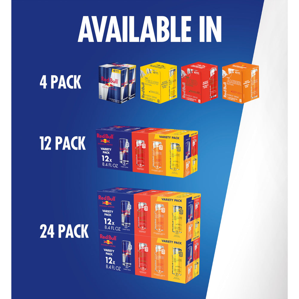 Red Bull en ambiente de fiesta, pack surtido ideal para reuniones y eventos sociales
