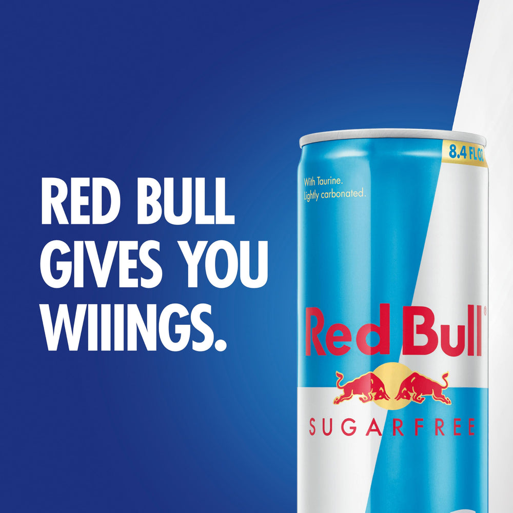 Red Bull can on a work desk illustrating focus and on‑the‑go energy benefit
