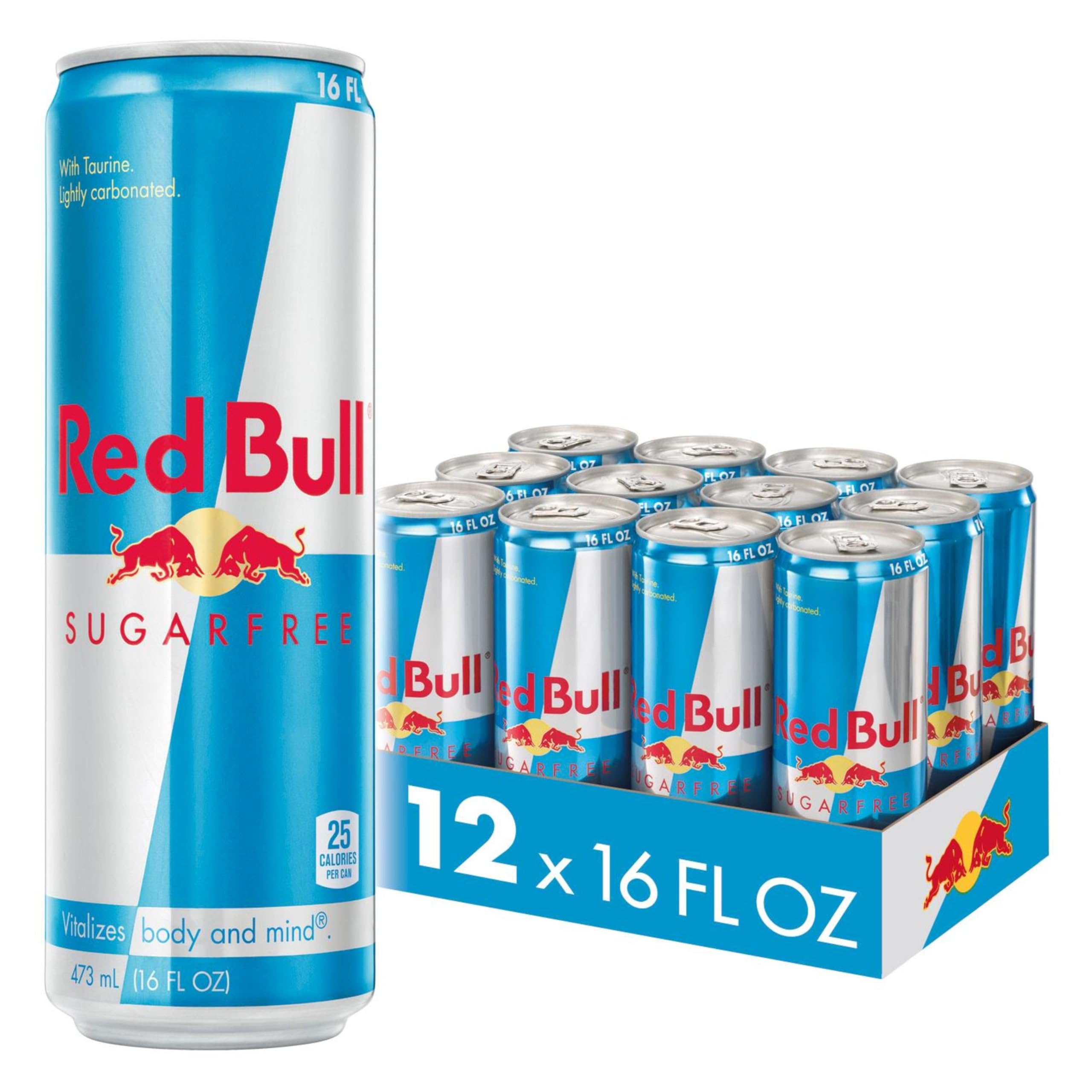 Red Bull lata frontal que muestra diseño y energía inmediata
