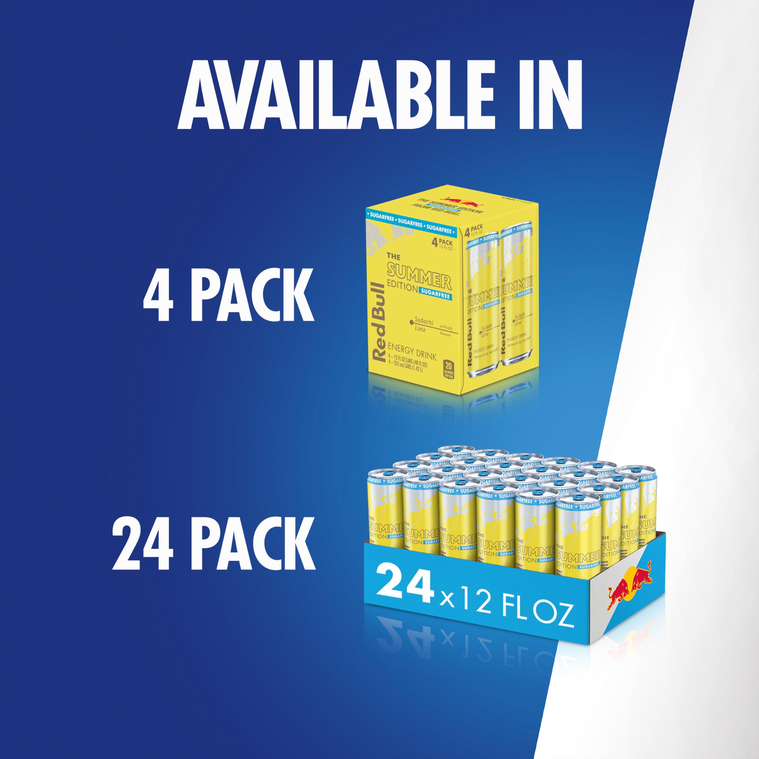 Red Bull pack de 24 latas para almacenamiento y consumo prolongado