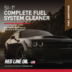 Red Line etiqueta en primer plano con instrucciones legibles