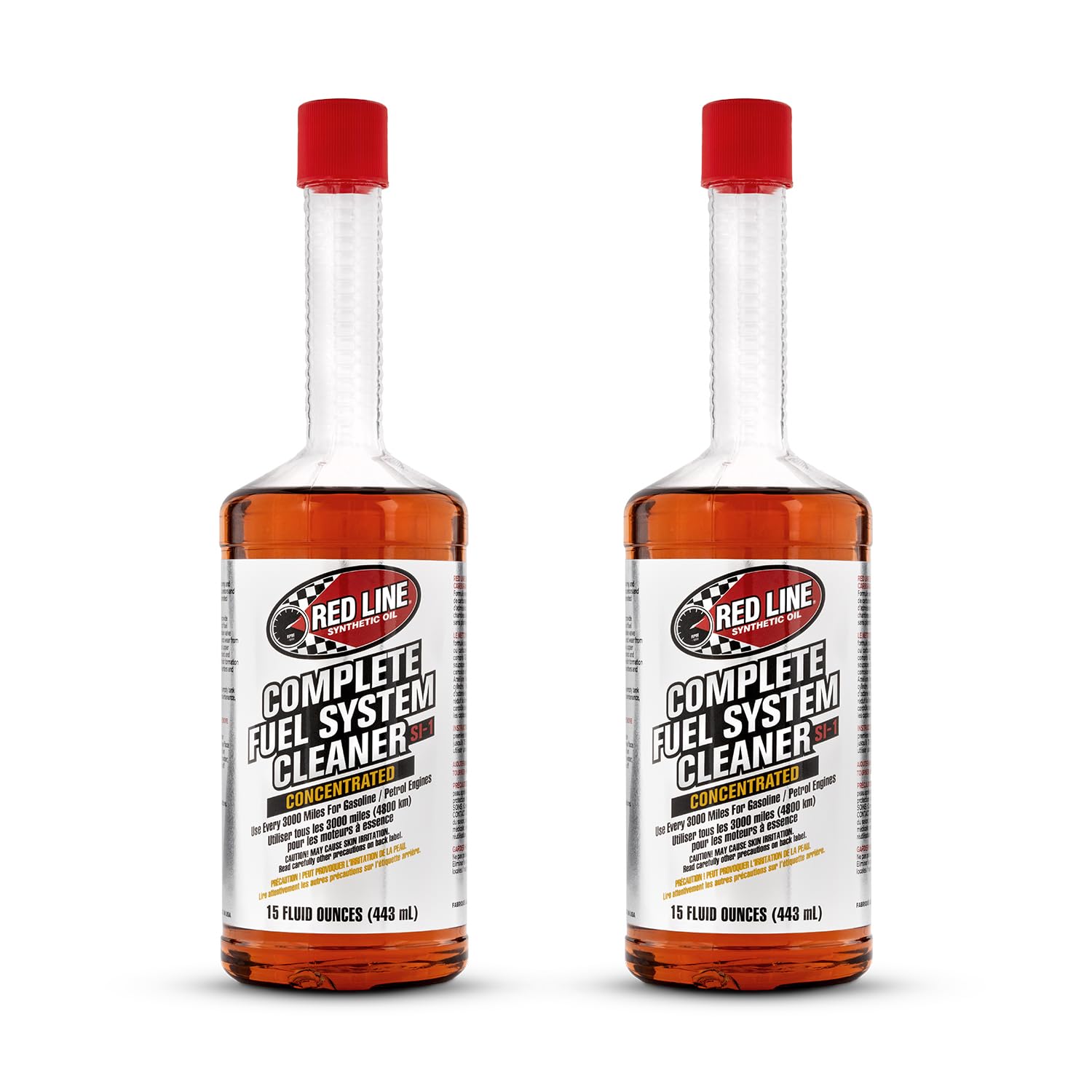 Red Line botella frontal pack 2 mostrando diseño y capacidad