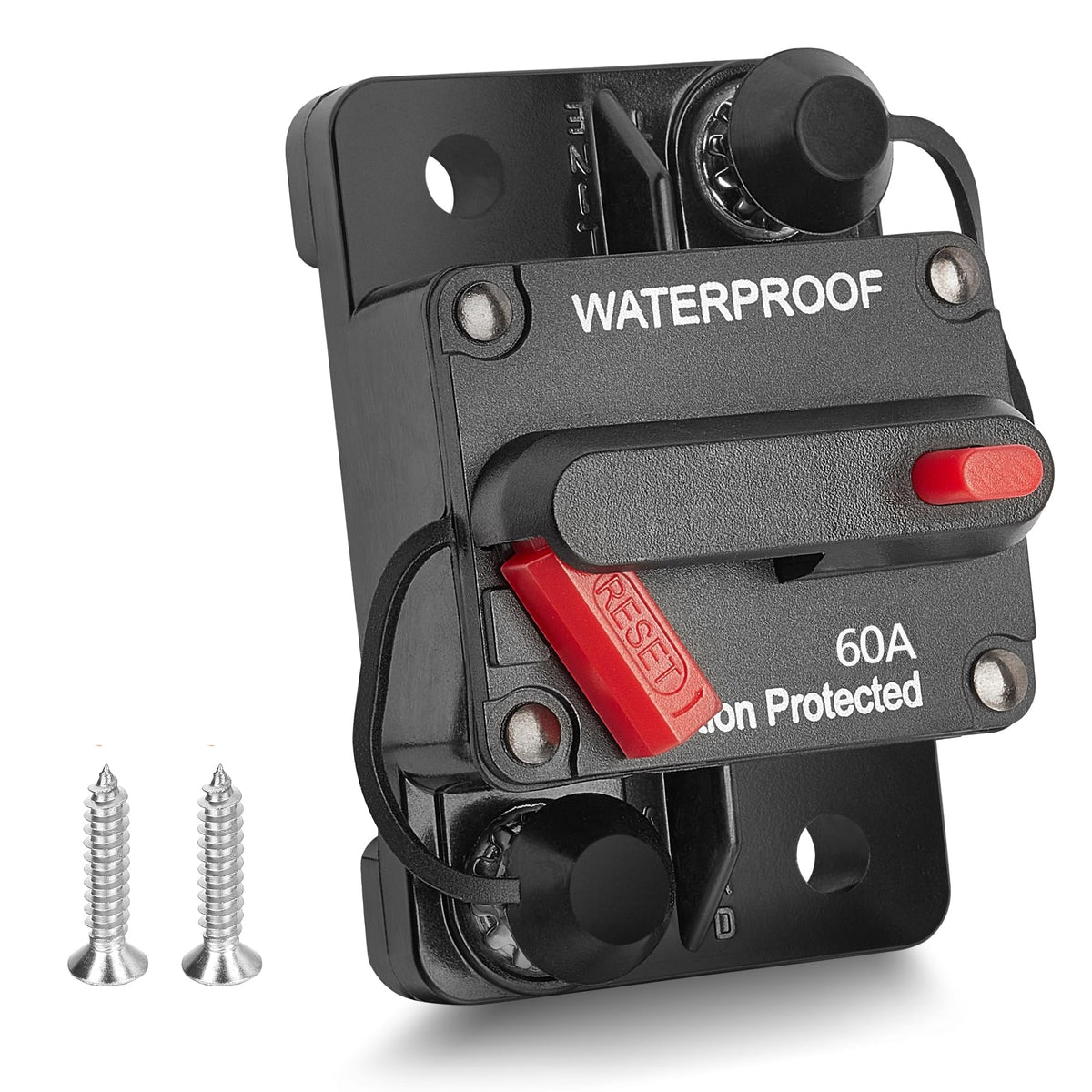 RED WOLF frente del disyuntor 60A mostrando diseño compacto y protección