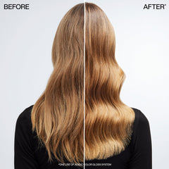 Redken aplicación en cabello mientras se seca para proteger del calor