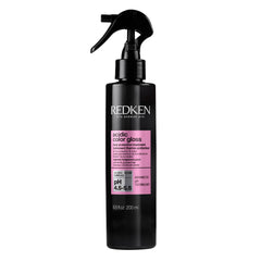 Redken frasco frontal mostrando diseño y beneficio protección térmica