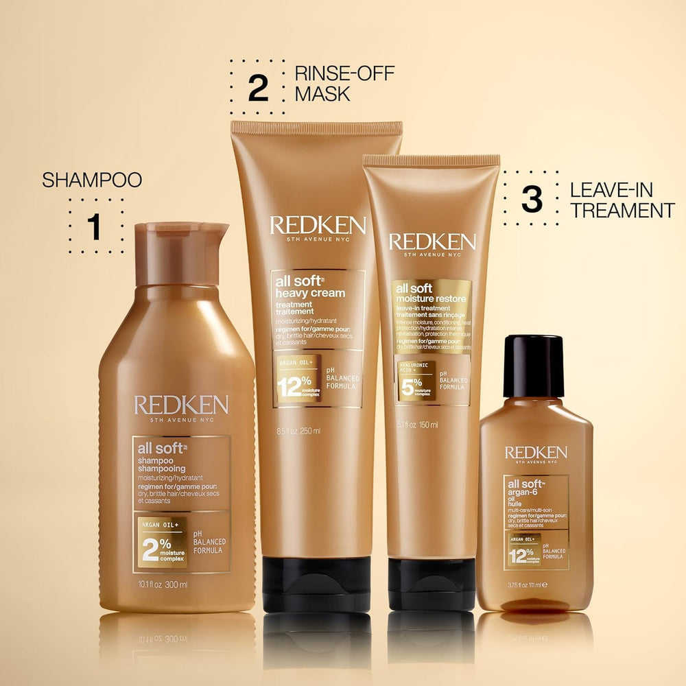 Redken All Soft en baño estilo lifestyle para inspirar rutina de cuidado