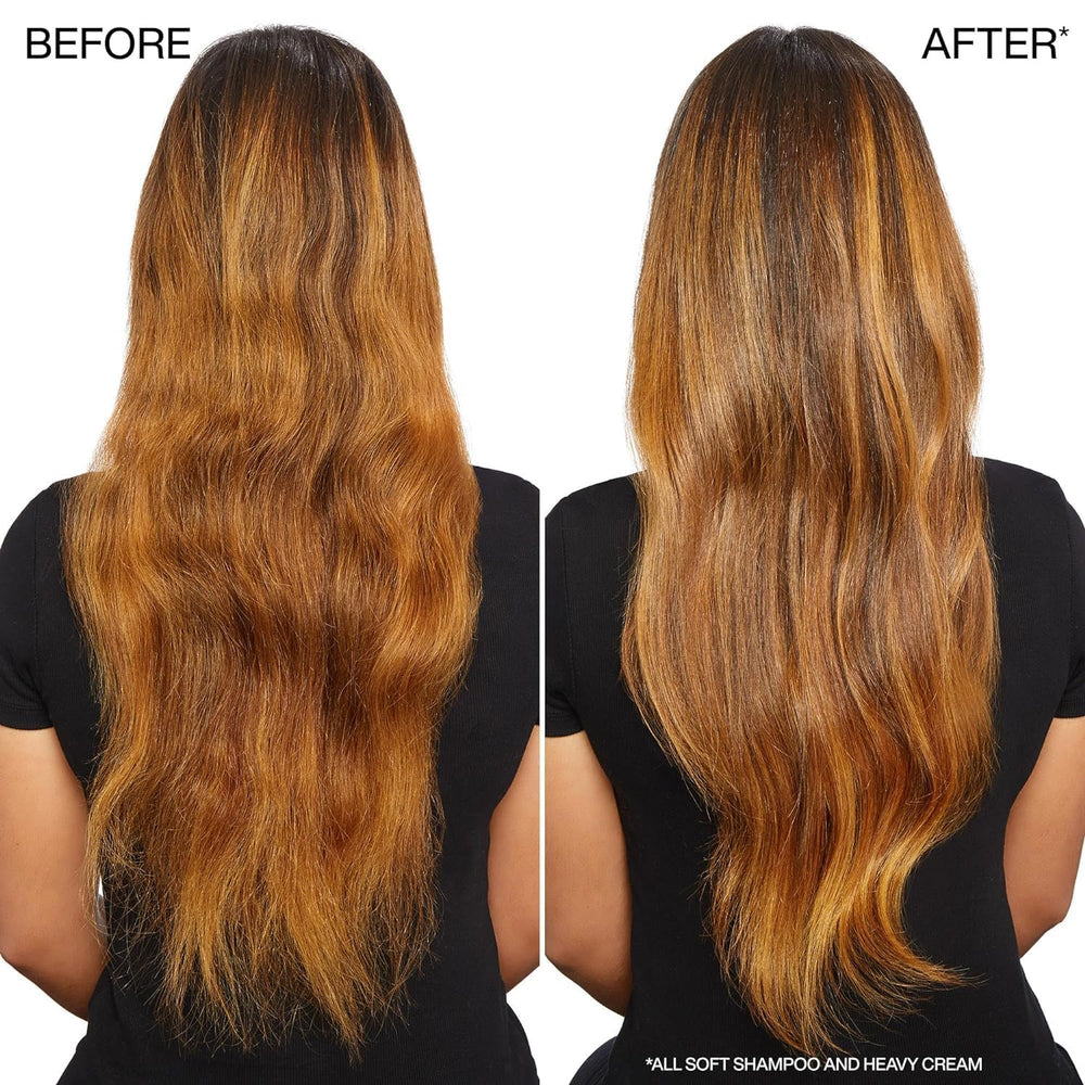 Redken All Soft envase abierto listo para uso y aplicación precisa