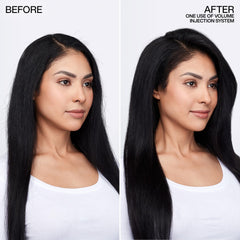 Redken aplicación en cabello mojado demostrando cobertura homogénea