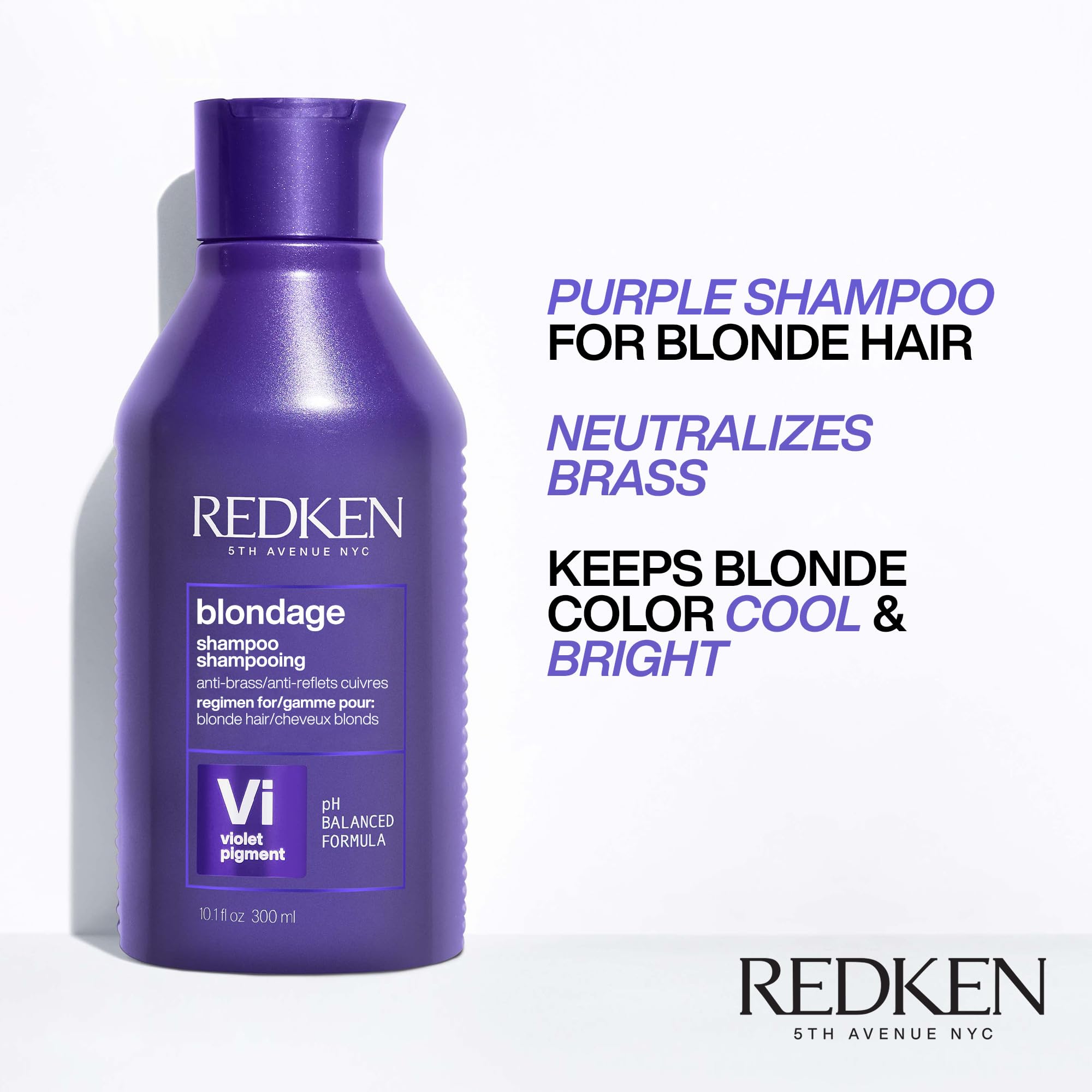 Redken Blondage textura cremosa del champú que facilita aplicación y reparto uniforme