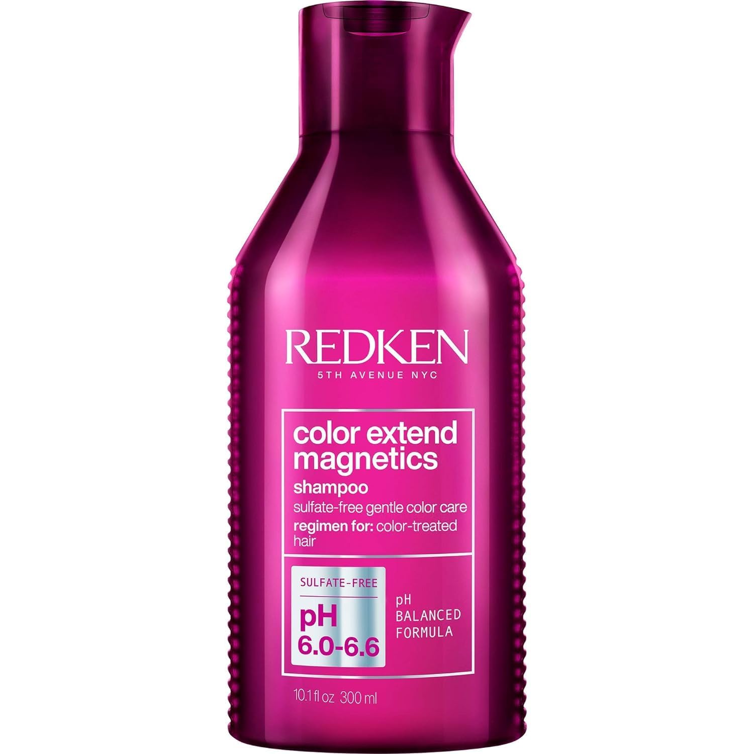 Redken envase frontal mostrando etiqueta y beneficio protección del color