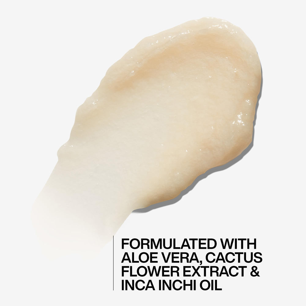 Redken etiqueta Nourish Complex destacando ingredientes que fortalecen el cabello