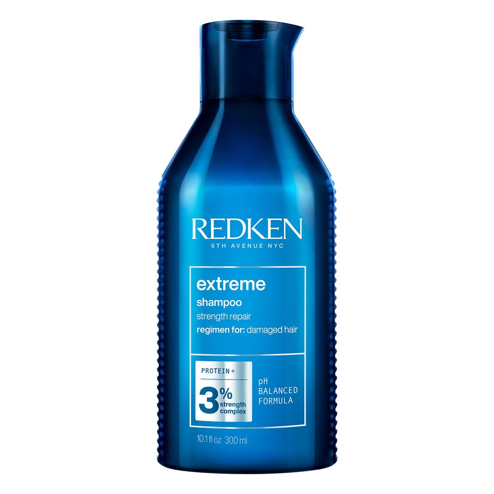 Redken Extreme frente del envase mostrando diseño y fuerza reparadora