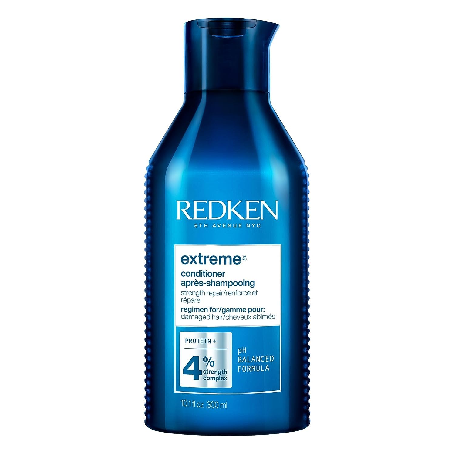 Redken envase frontal mostrando diseño y beneficio de fortalecimiento