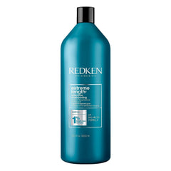 Redken envase frontal mostrando diseño y tamaño 33.8 oz, aporte profesional