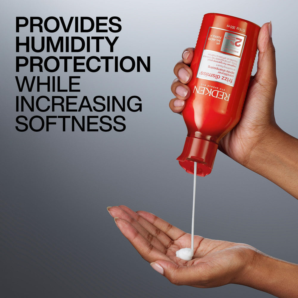 Redken Frizz Dismiss cabello tras uso, aspecto liso y brillo controlado