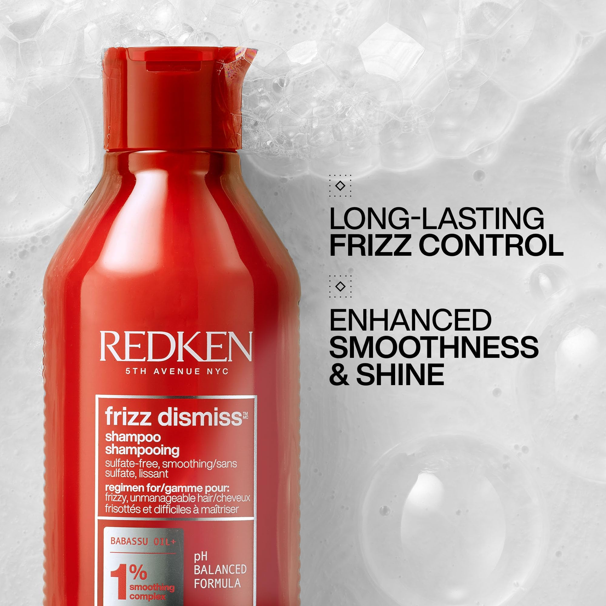 Redken detalle de textura de shampoo, limpieza suave y nutritiva