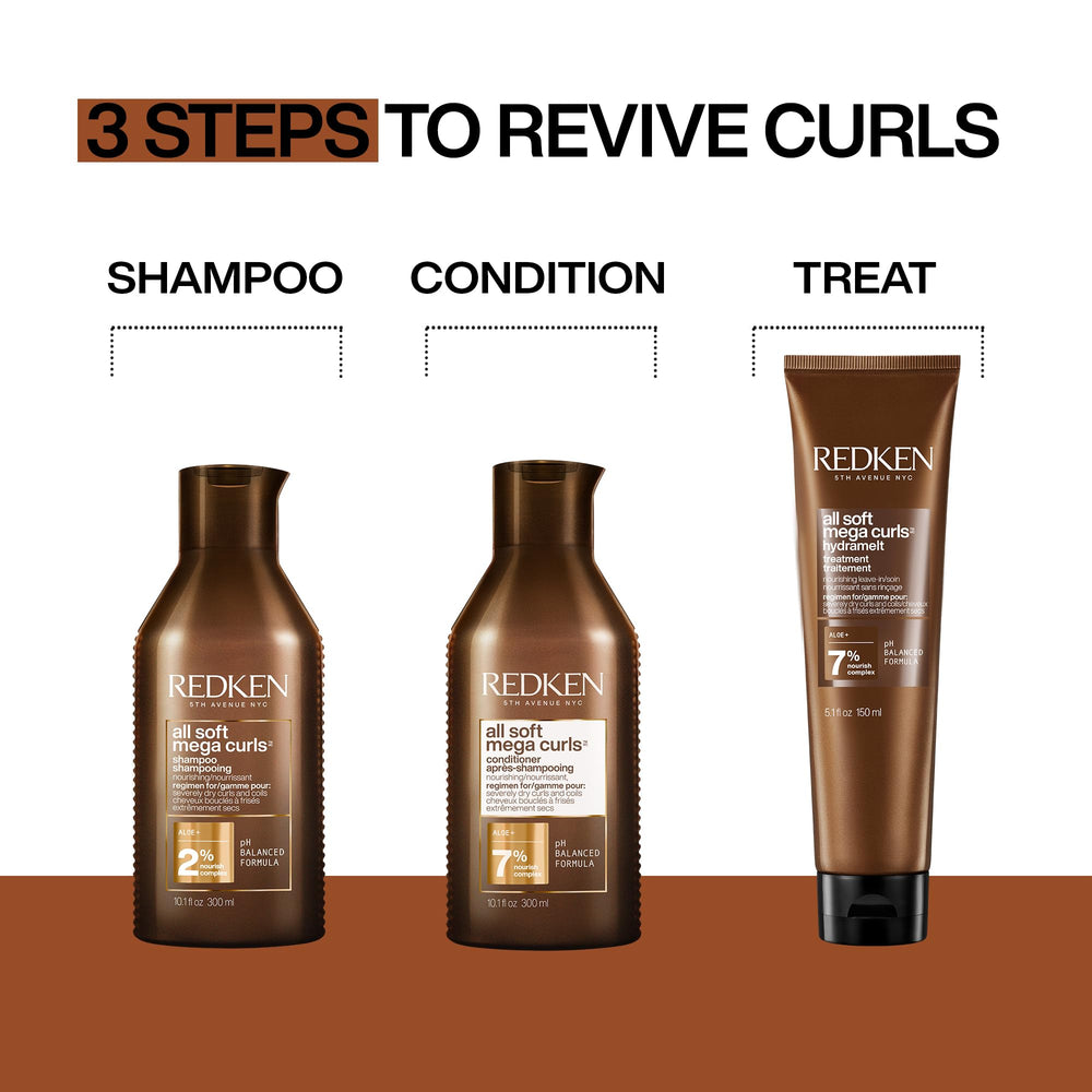 Redken Hydramelt junto a una regla para mostrar tamaño práctico