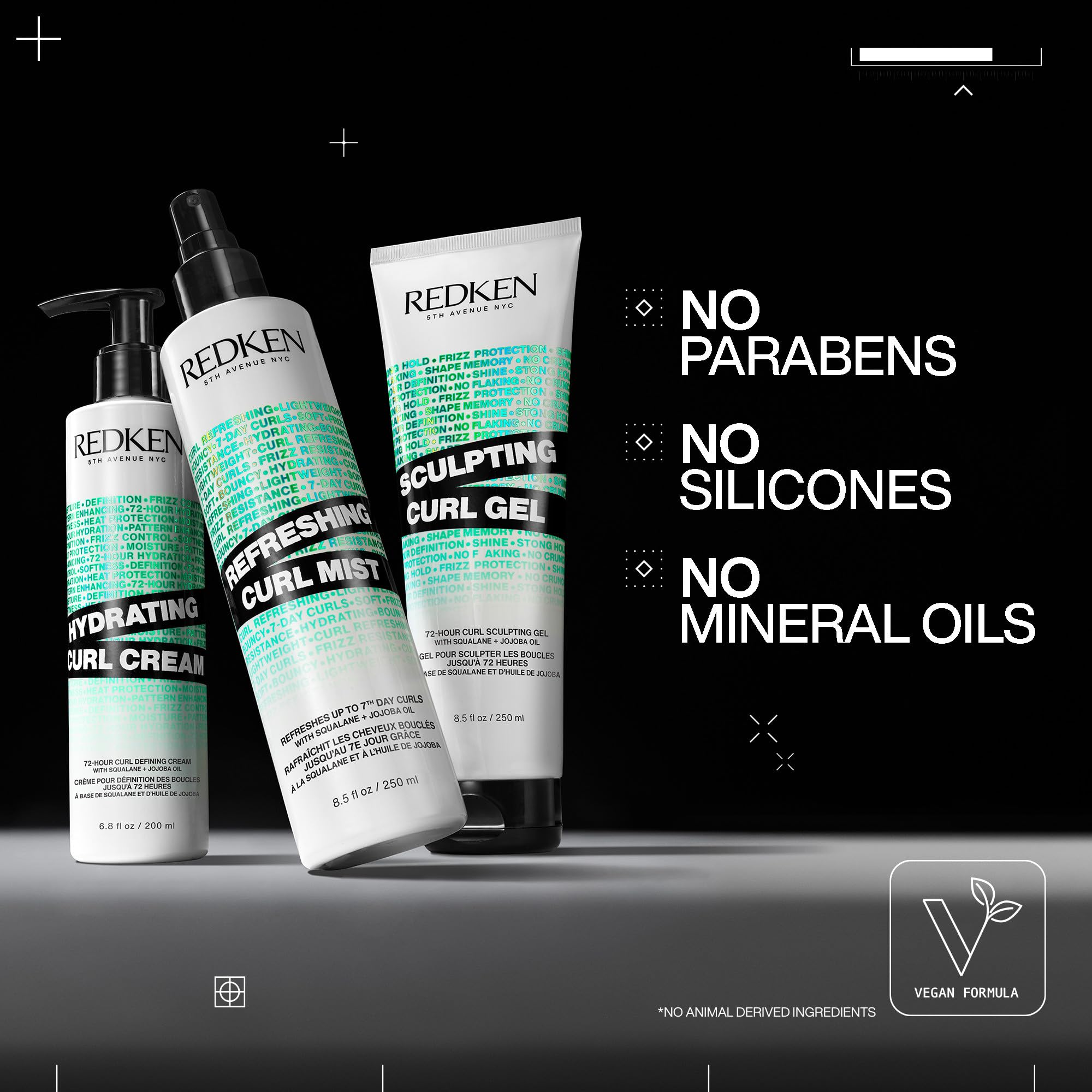 Redken ingredientes jojoba y escualano representando hidratación natural
