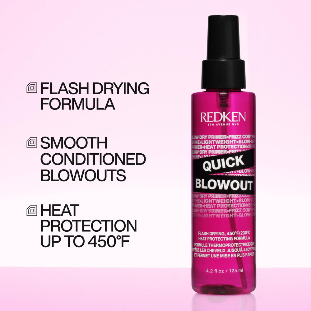 Redken Quick Blowout boquilla en detalle para aplicación precisa y uniforme