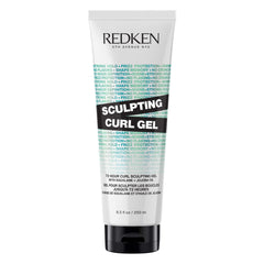 Redken gel en frente del envase mostrando diseño y fijación.