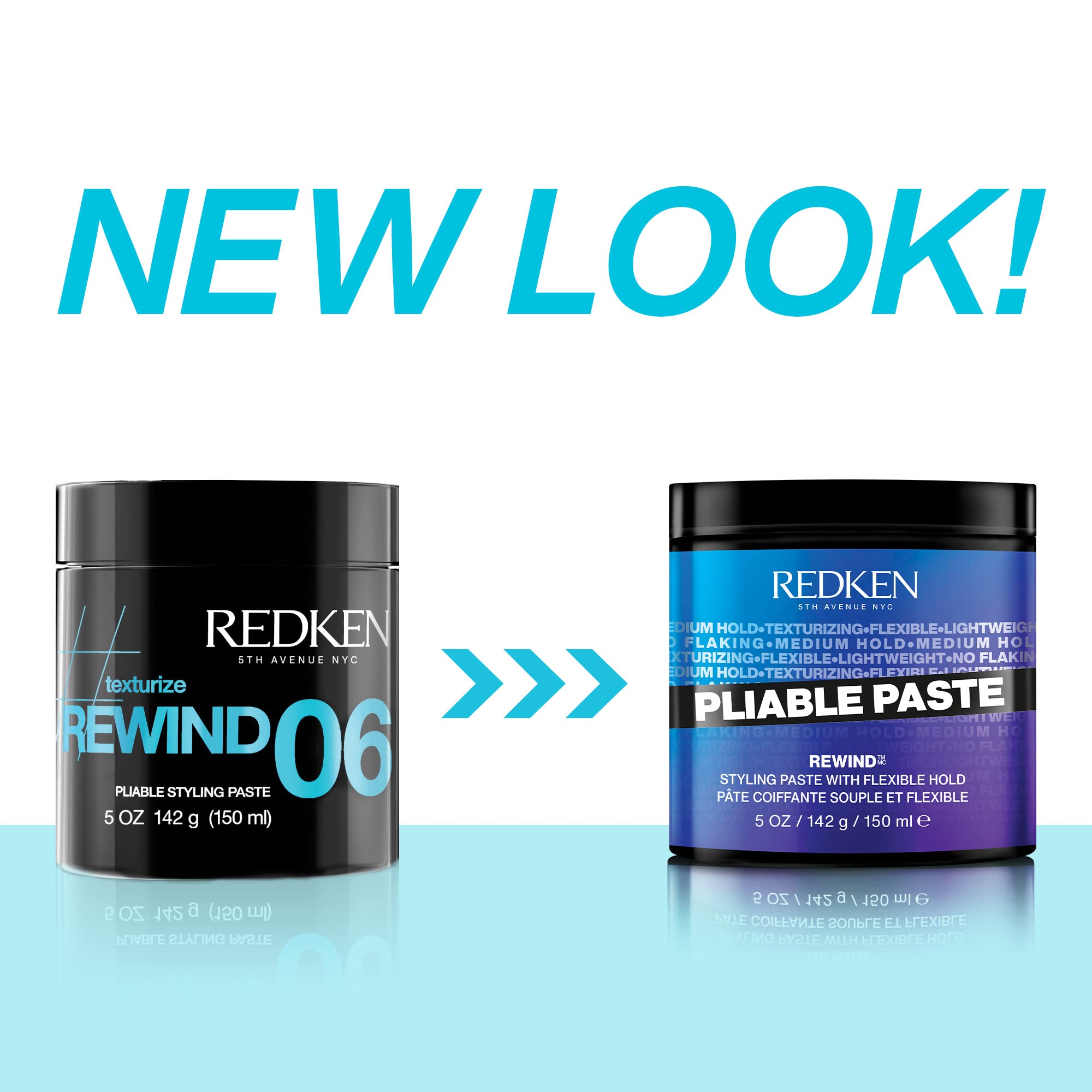 Redken textura de la pasta en la mano destacando ligereza y agarre