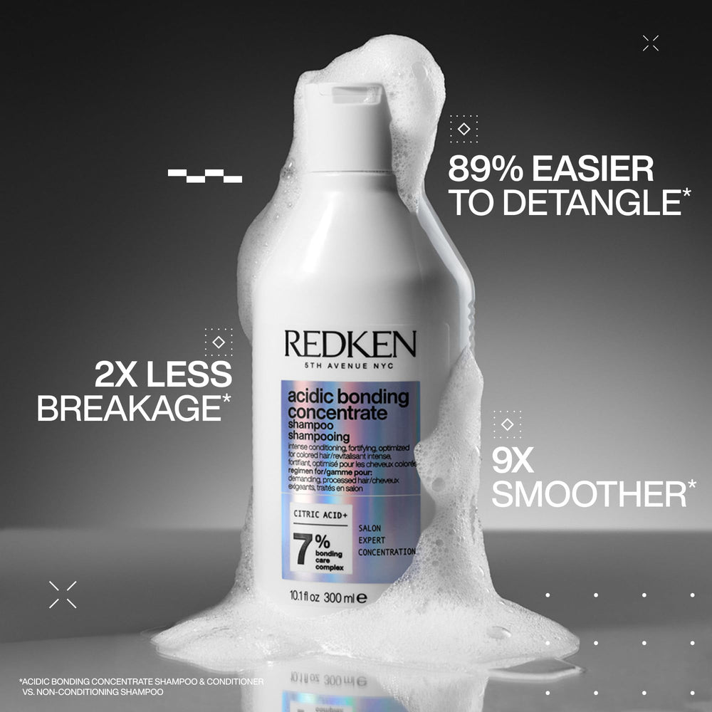 Redken textura y espuma cremosa que limpia suavemente y acondiciona