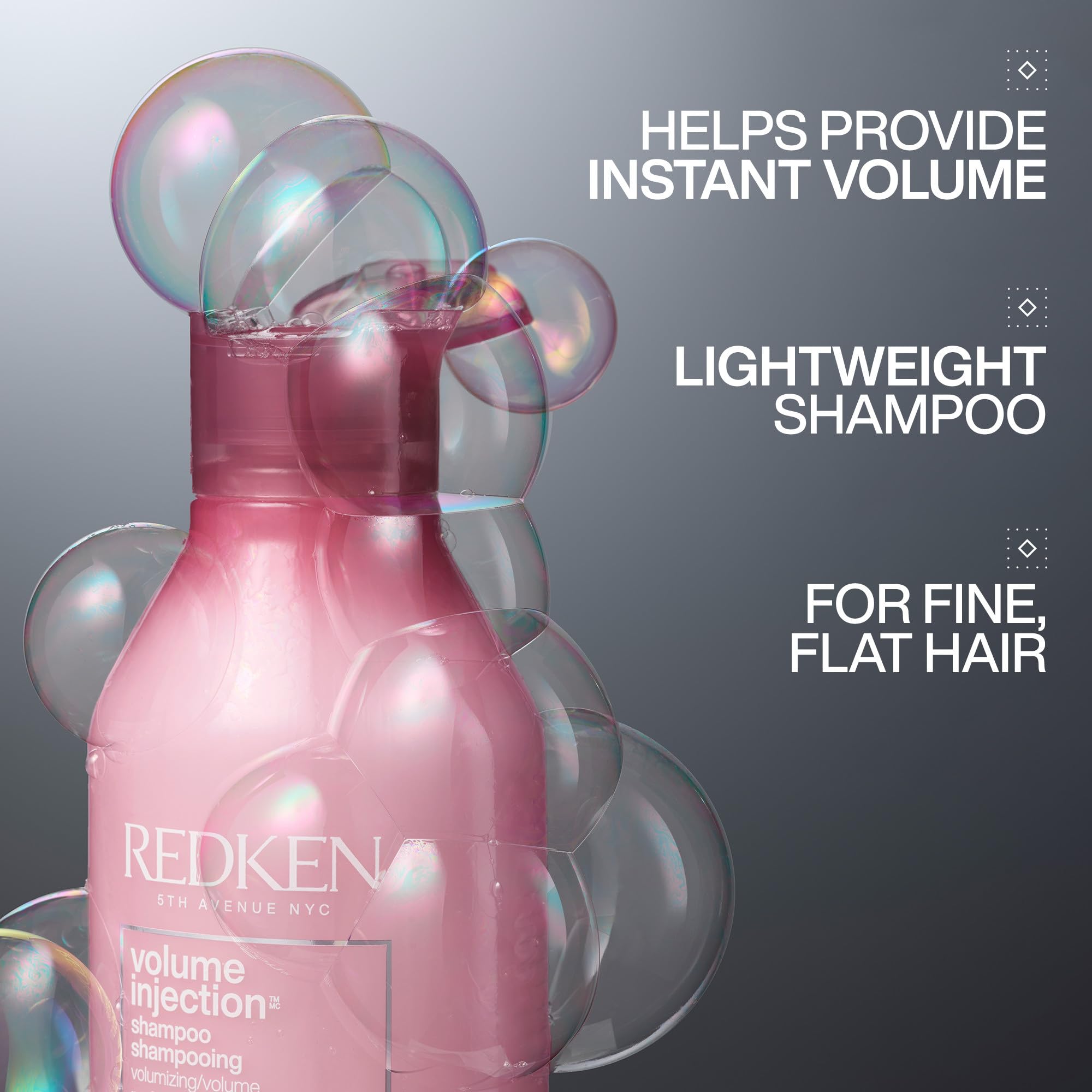 Redken textura de espuma ligera que limpia sin apelmazar el cabello