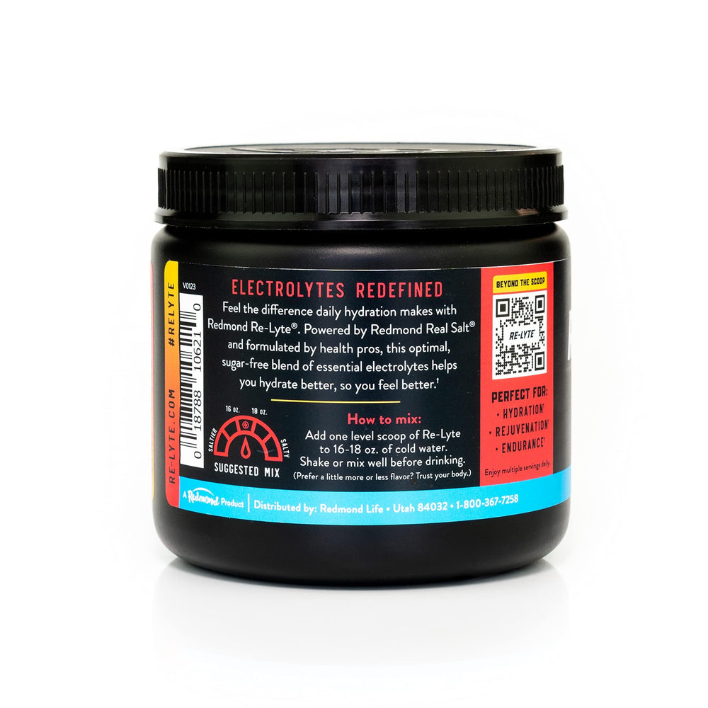 REDMOND primer plano del polvo mostrando textura fina y pureza mineral