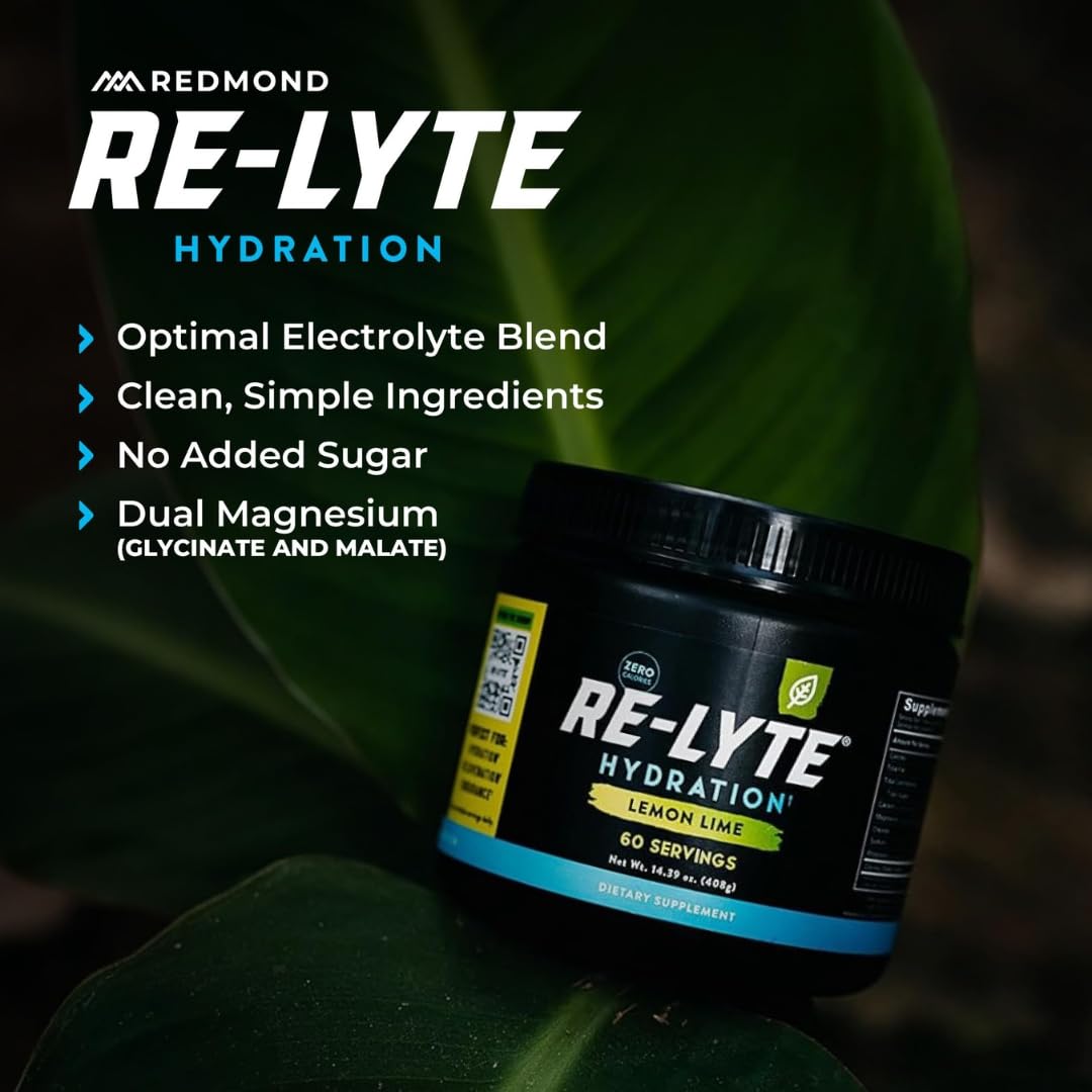 REDMOND vaso preparado Re-Lyte con hielo que refresca y repone electrolitos